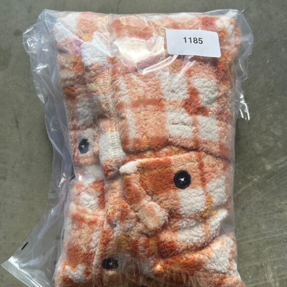 Disney Shacket Women's XXL Orange Fleece Long Sleeve Shirt Button Up Jacket - Picture 6 of 6